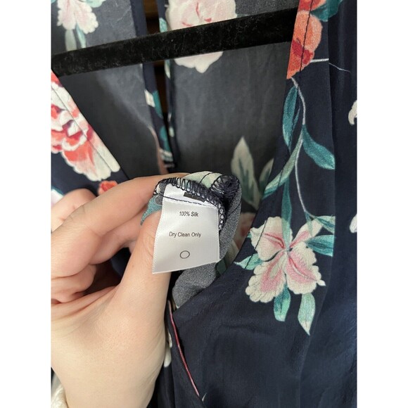 Amour Vert Silk Saint Cloud Floral Wrap Belted Jumpsuit Size Small - Picture 8 of 8